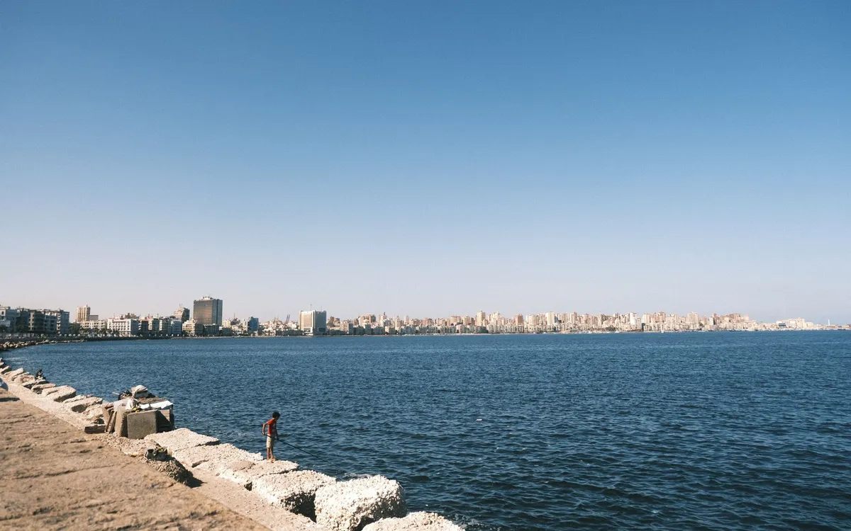 The Mediterranean coast at Alexandria