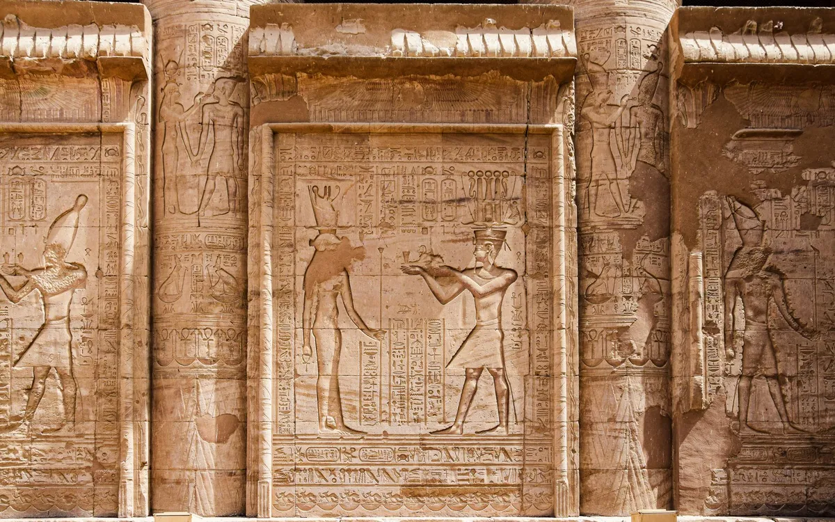 Ancient Egyptian relief carving
