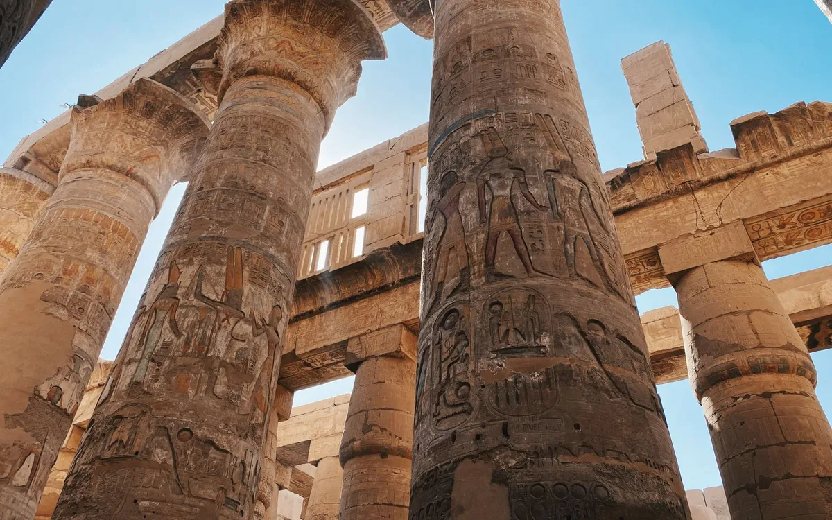 Luxor Temple at dusk